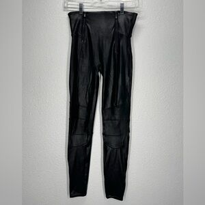 2 Prs Spanx Black Stretch Active High Waist Leggings Pants Medium (RUNS SMALLER)